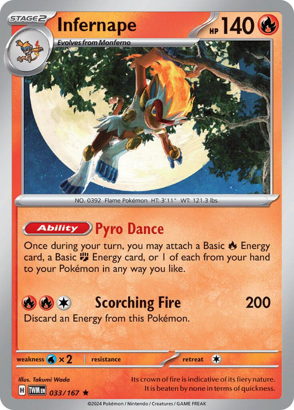 Infernape [033/167] [Twilight Masquerade] Reverse Holofoil