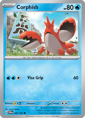 Corphish [047/167] [Twilight Masquerade] Reverse Holofoil