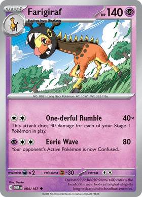 Farigiraf [084/167] [Twilight Masquerade] Reverse Holofoil