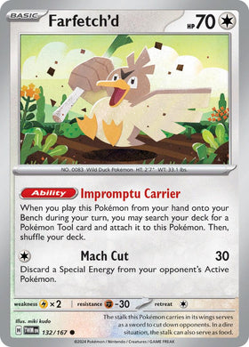 Farfetch'd [132/167] [Twilight Masquerade] Reverse Holofoil