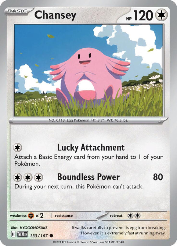 Chansey [133/167] [Twilight Masquerade] Reverse Holofoil