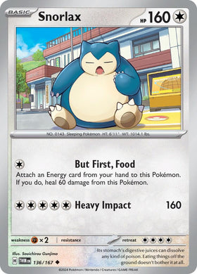 Snorlax [136/167] [Twilight Masquerade] Reverse Holofoil