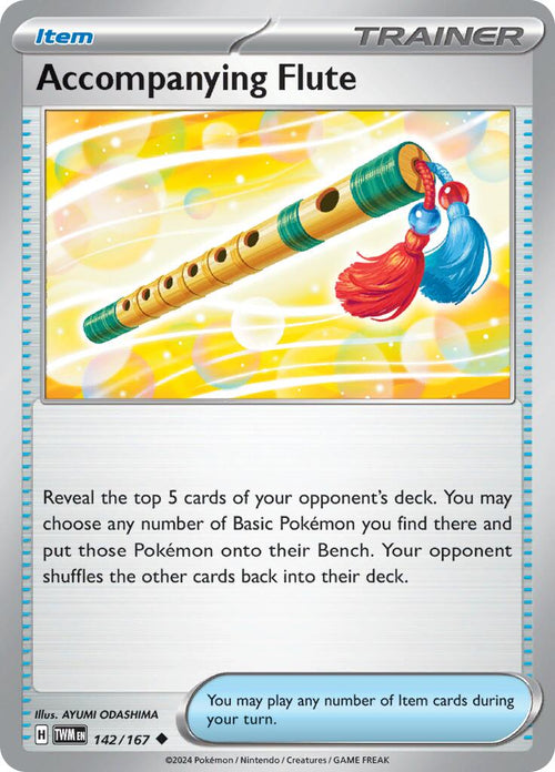 Accompanying Flute [142/167] [Twilight Masquerade] Reverse Holofoil