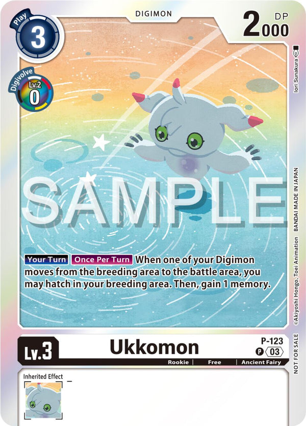 Ukkomon (Beginning Observer Pre-Release Winner) [P-123] [Digimon Promotion Cards] Foil