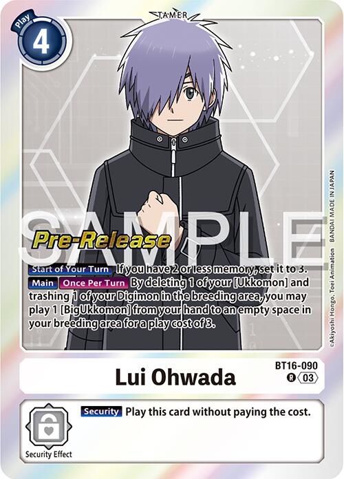 Lui Ohwada [BT16-090] [Beginning Observer Pre-Release Cards] Foil