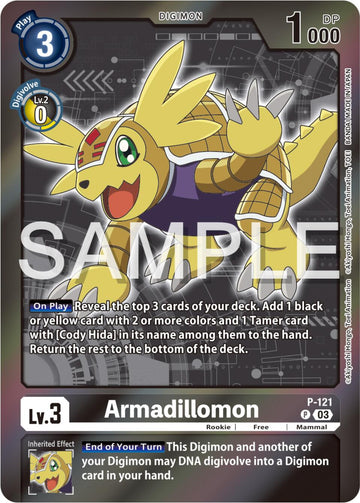 Armadillomon - P-121 (Digimon Adventure Box 2024) [P-121 P] [Digimon Promotion Cards] Foil