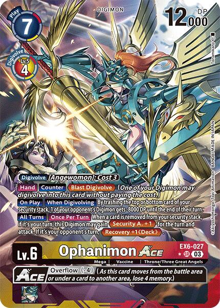 Ophanimon ACE (Alternate Art) [EX6-027] [Infernal Ascension] Foil