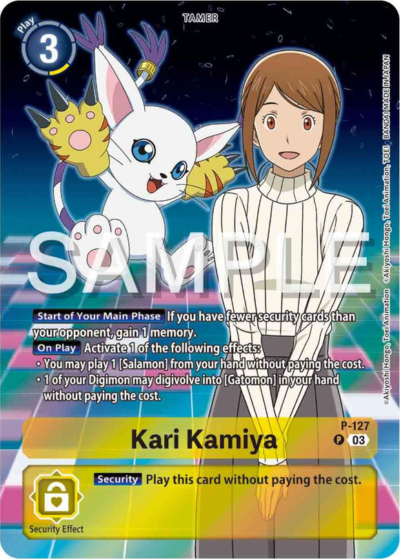 Kari Kamiya (Digimon Adventure 02: The Beginning Set) [P-127] [Digimon Promotion Cards] Foil