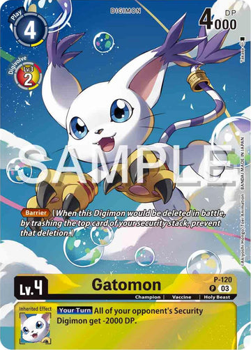 Gatomon (Digimon Adventure 02: The Beginning Set) [P-120] [Digimon Promotion Cards] Foil