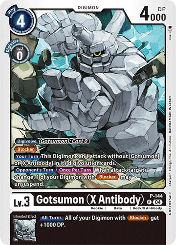 Gotsumon (X Antibody) (Store Tournament 2024 Jul. - Sep. Participation Pack) [P-144] [Digimon Promotion Cards]