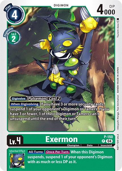 Exermon - P-150 (Store Tournament 2024 Jul. - Sep. Participation Pack) [P-150 P] [Digimon Promotion Cards]