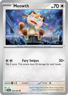 Meowth [048/064] [Shrouded Fable] Reverse Holofoil