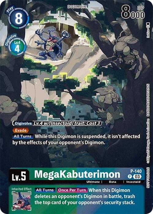 MegaKabuterimon (Update Pack 2024) [P-140] [Digimon Promotion Cards] Foil