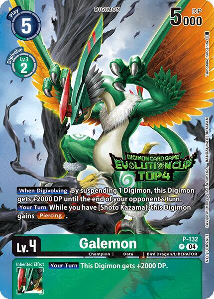 Galemon (August 2024 Evolution Cup Top 4) [P-132 P] [Digimon Promotion Cards] Foil