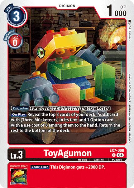 ToyAgumon [EX7-008] [Digimon LIBERATOR]