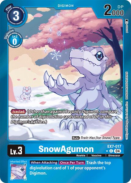 SnowAgumon (Foil) [EX7-017] [Digimon LIBERATOR] Foil