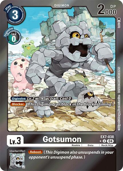 Gotsumon (Foil) [EX7-038] [Digimon LIBERATOR] Foil