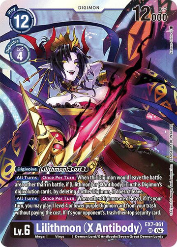 Lilithmon (X Antibody) [EX7-061] [Digimon LIBERATOR] Foil