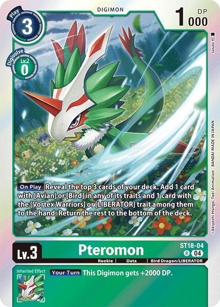 Pteromon [ST18-04] [Starter Deck 18: Guardian Vortex] Foil