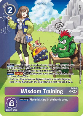 Wisdom Training (Starter Deck 19 Exclusive) [P-108] [Digimon Promotion Cards] Foil