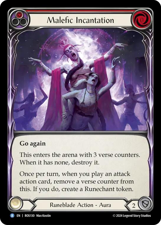 Malefic Incantation (Red) [ROS130] [Rosetta]