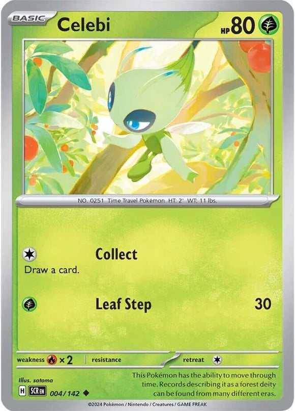 Celebi [004/142] [Stellar Crown] Reverse Holofoil