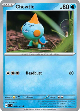 Chewtle [043/142] [Stellar Crown]