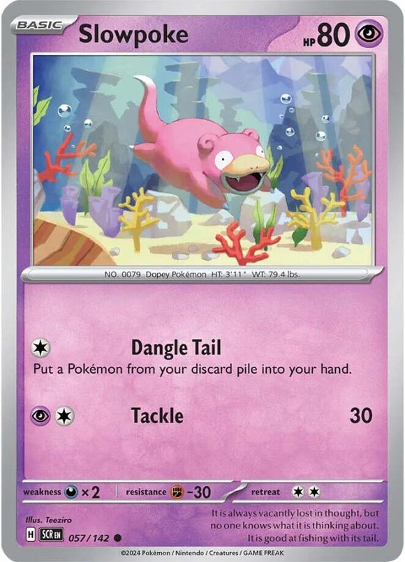 Slowpoke [057/142] [Stellar Crown] Reverse Holofoil