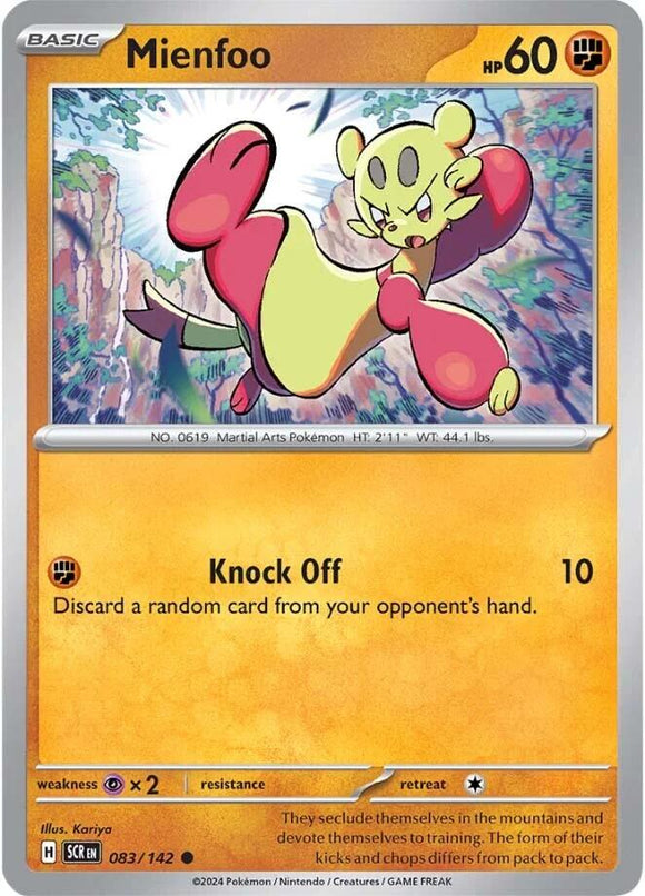 Mienfoo [083/142] [Stellar Crown] Reverse Holofoil