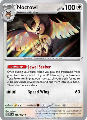 Noctowl [115/142] [Stellar Crown] Holofoil