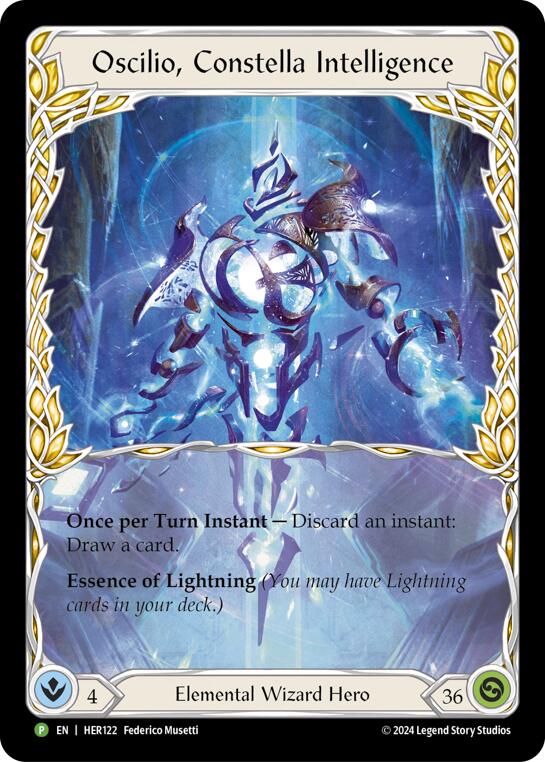 Oscilio, Constella Intelligence [HER122] [Flesh and Blood: Promo Cards] Rainbow Foil