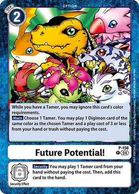 Future Potential! (Store Tournament 2024 Oct. - Dec. Participation Pack) [P-156] [Digimon Promotion Cards]