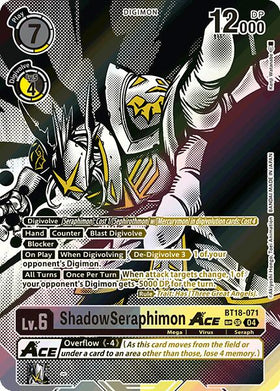 ShadowSeraphimon ACE (Textured) [BT18-071] [Release Special Booster 2.0] Foil