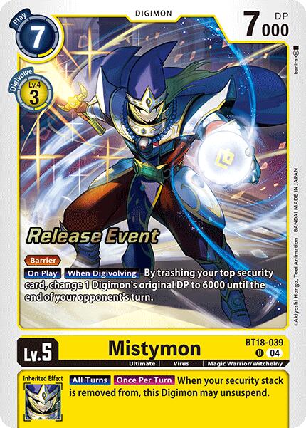 Mistymon [BT18-039] [Release Special Booster 2.0 Celebration Event Cards] Foil