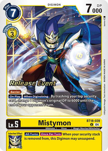 Mistymon [BT18-039] [Release Special Booster 2.0 Celebration Event Cards] Foil