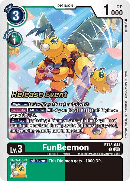 FunBeemon - BT18-044 [BT18-044 U] [Release Special Booster 2.0 Celebration Event Cards] Foil