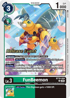 FunBeemon - BT18-044 [BT18-044] [Release Special Booster 2.0 Celebration Event Cards] Foil