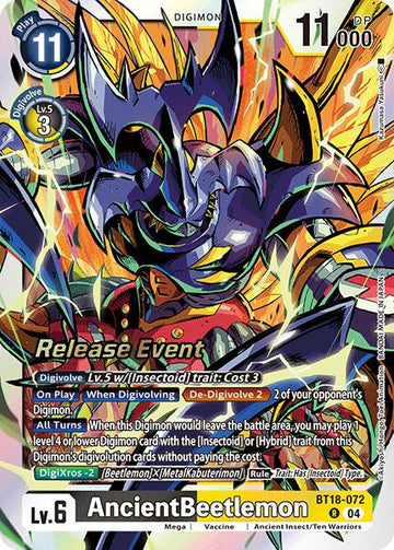AncientBeetlemon [BT18-072] [Release Special Booster 2.0 Celebration Event Cards] Foil
