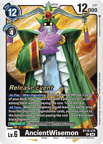 AncientWisemon [BT18-074] [Release Special Booster 2.0 Celebration Event Cards] Foil