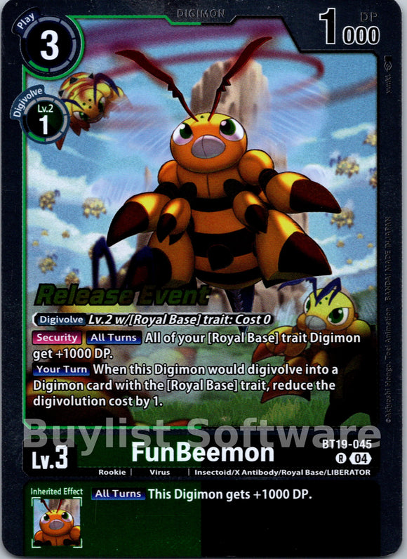 FunBeemon [BT19-045] [Release Special Booster 2.0 Celebration Event Cards] Foil