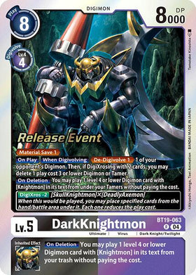 DarkKnightmon [BT19-063] [Release Special Booster 2.0 Celebration Event Cards] Foil