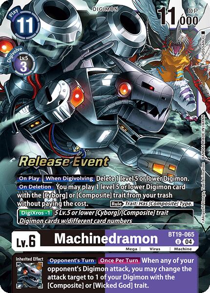 Machinedramon [BT19-065] [Release Special Booster 2.0 Celebration Event Cards] Foil