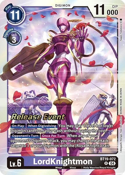 LordKnightmon [BT19-072] [Release Special Booster 2.0 Celebration Event Cards] Foil
