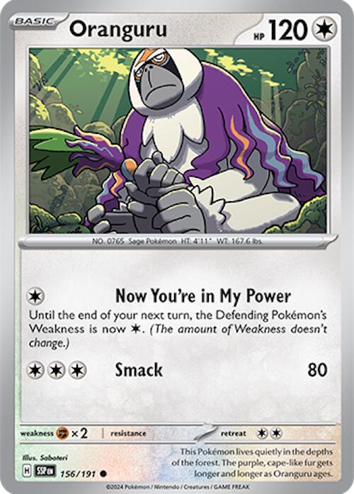 Oranguru [156/191] [Surging Sparks] Reverse Holofoil