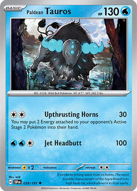 Paldean Tauros [039/191] [Surging Sparks] Reverse Holofoil