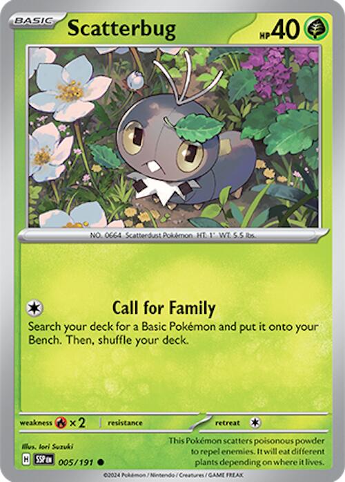 Scatterbug [005/191] [Surging Sparks] Reverse Holofoil