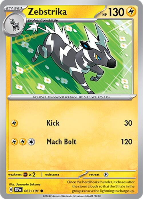 Zebstrika [063/191] [Surging Sparks] Reverse Holofoil