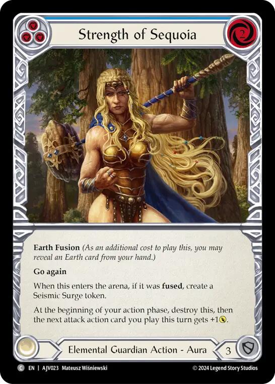 Strength of Sequoia (Blue) [AJV023] [Armory Deck: Jarl Vetreidi]