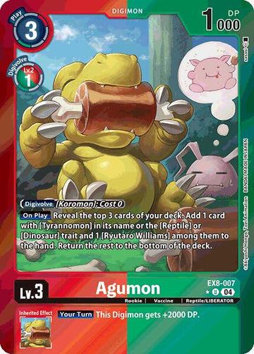 Agumon - EX8-007 (Limited Foil) [EX8-007 U] [Chain of Liberation] Foil