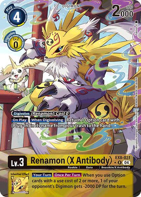 Renamon (X Antibody) (Alternate Art) [EX8-031] [Chain of Liberation] Foil